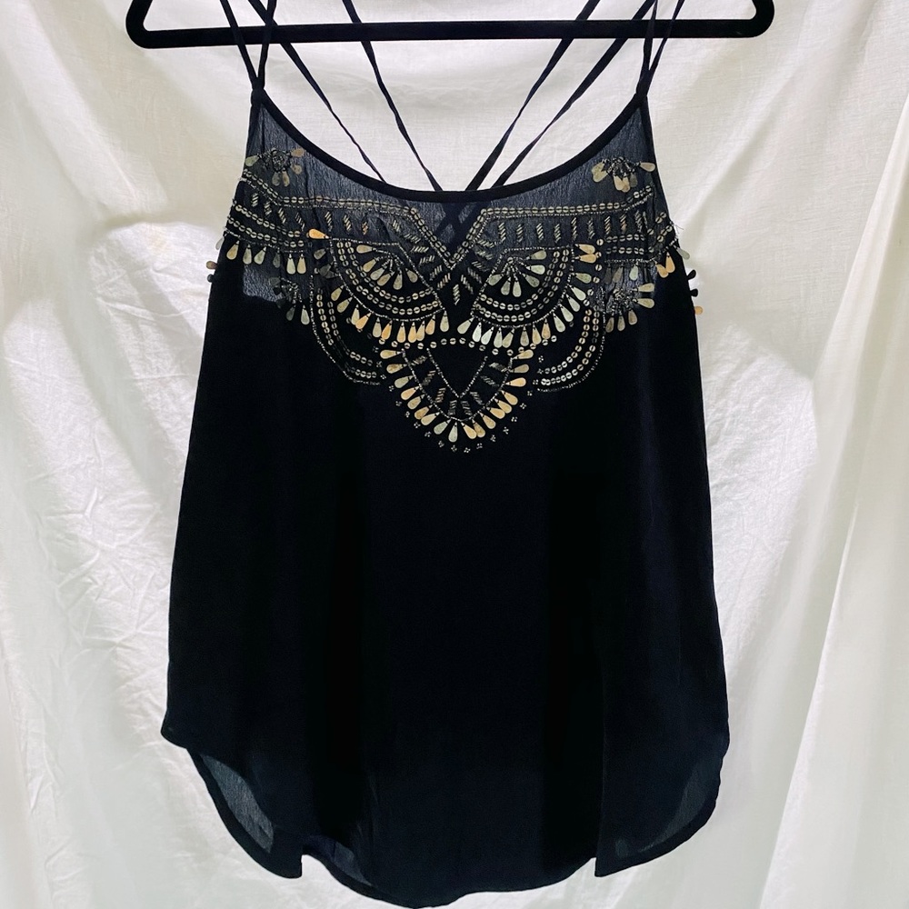 Absolutely beautiful Abercrombie &Fitch Beaded Tank Sz M